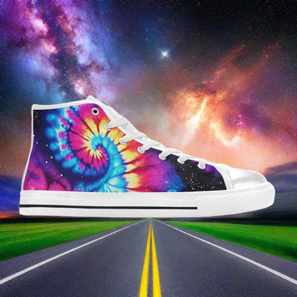Aurora Borealis Jewel Rich Unique WOMEN Bold Art - Freaky Shoes | Custom Art Sneakers