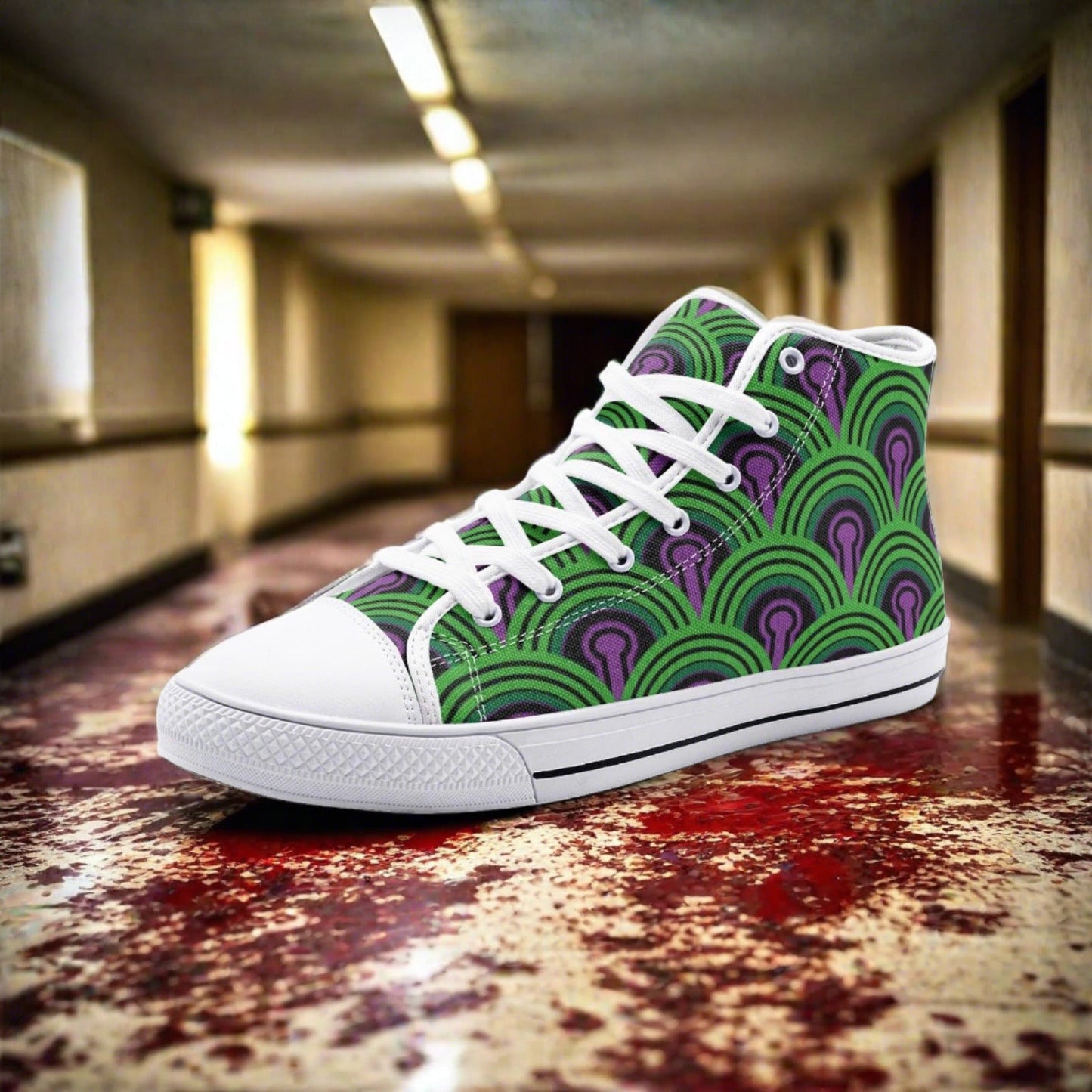 Aztec Amber Gold Custom Bold Art - Freaky Shoes | Custom Art Sneakers