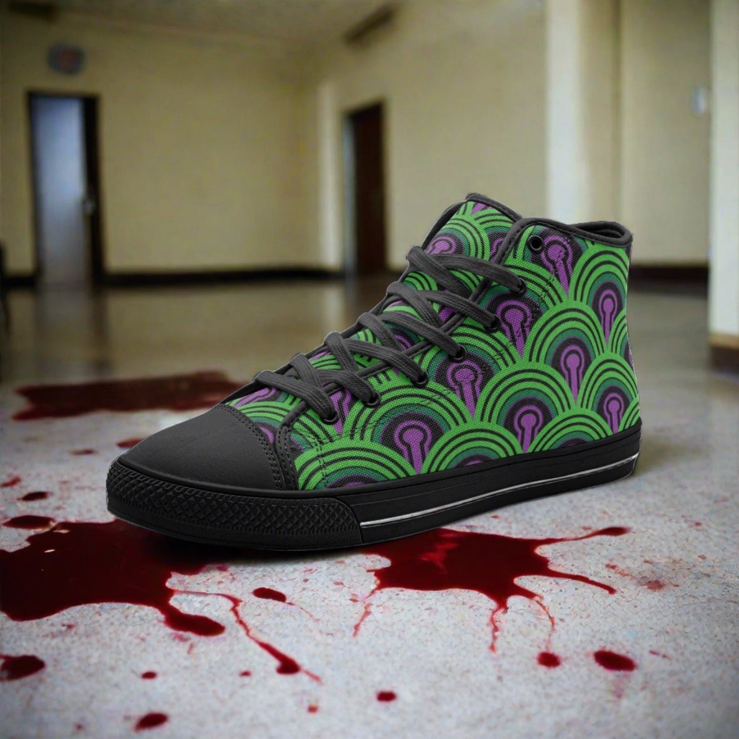 Aztec Amber Gold Custom Bold Art - Freaky Shoes | Custom Art Sneakers