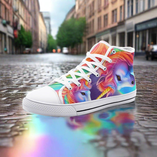 Jellyfish Teal Gold Statement Bold Art - Freaky Shoes | Custom Art Sneakers