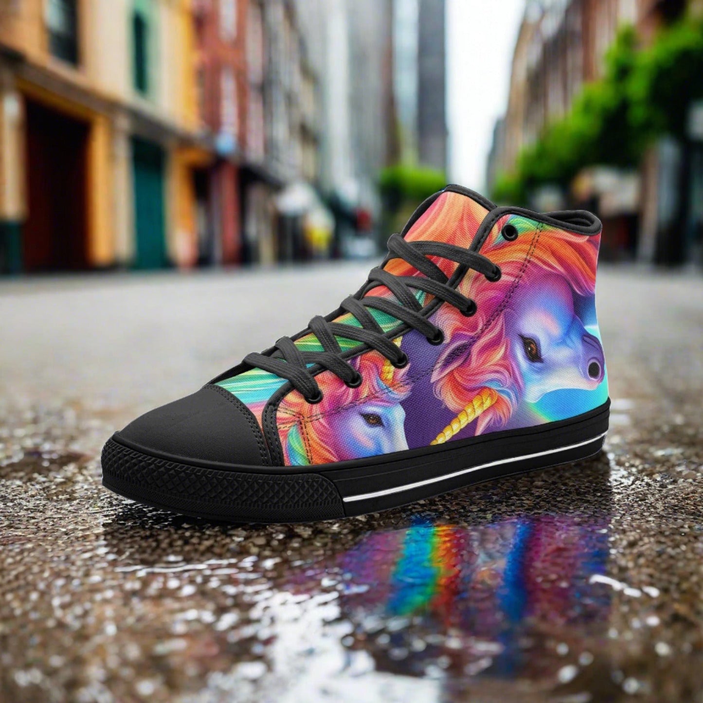 Peacock Jewel Rich Vivid Bold Art - Freaky Shoes | Custom Art Sneakers