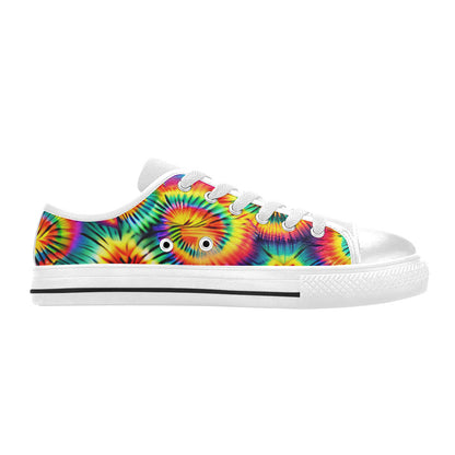 WOMEN'S Rainbow Tie Dye Canvas Dreamcore Custom Shoes