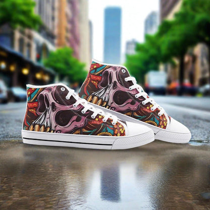 Peacock Navy Indigo Custom Bold Art - Freaky Shoes | Custom Art Sneakers