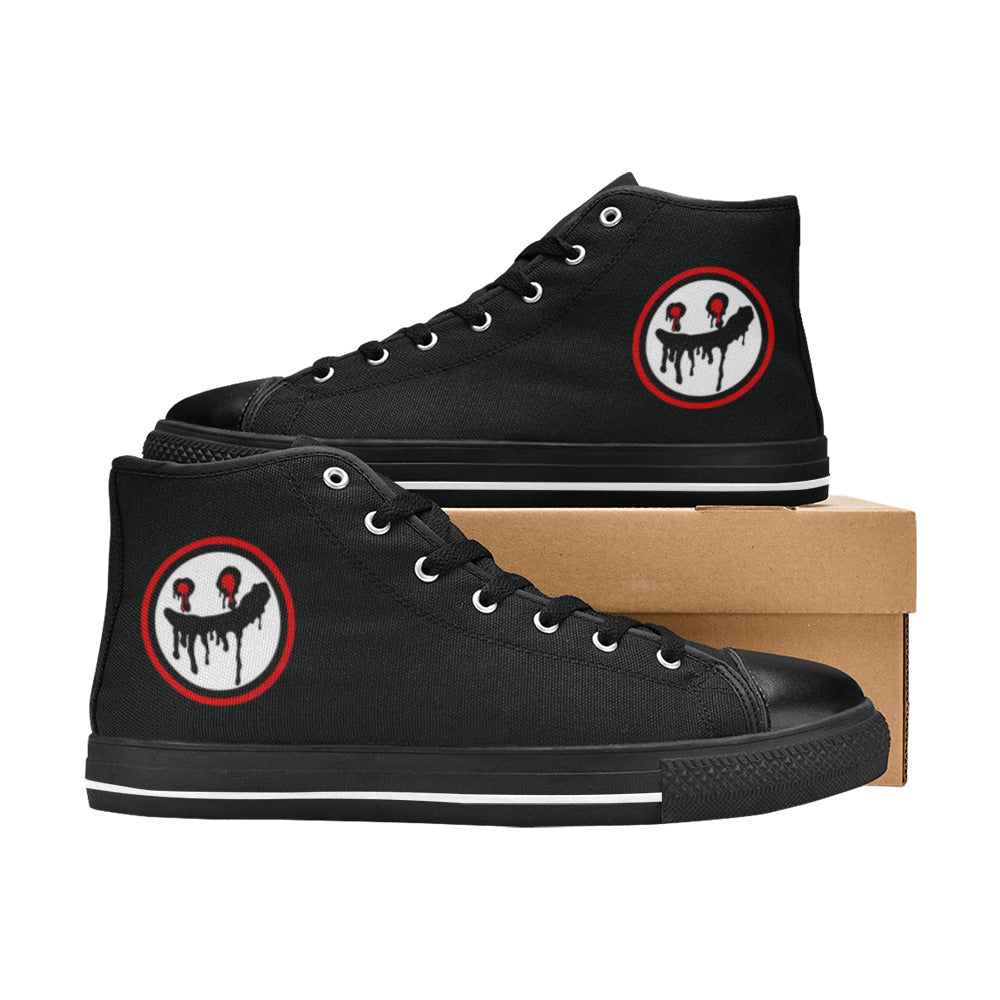 WOMEN'S High Tops Freaky Shoes High Top Canvas Vivid Custom Shoes