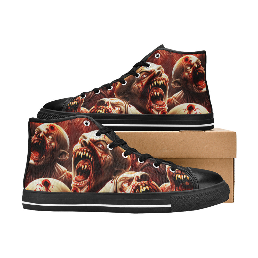 MEN'S Monsters 4 Men’S High Top Canvas Grunge Custom Shoes