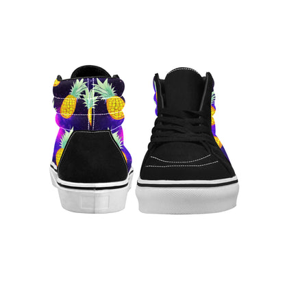 MEN'S Galaxy Pineapples 2 High Top Skateboarding Cottagecore Sneakers