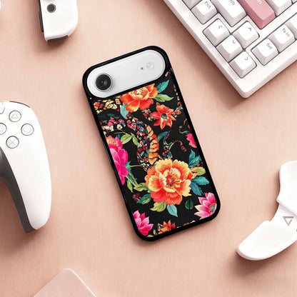 iPhone 17 Air Case — Snakes Print Floral Seamless Pattern Floral, Custom Printed Phone Case