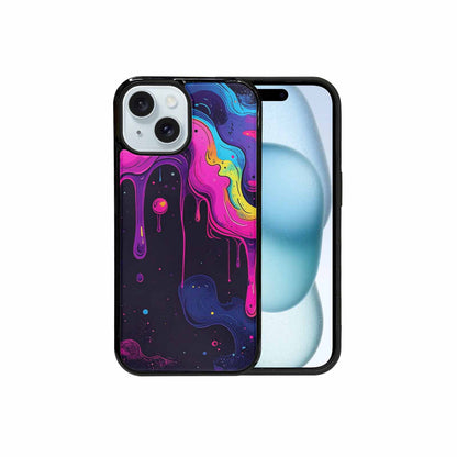iPhone 15 Case — Rick And Morty Style Art Dripping, Personalized Phone Case
