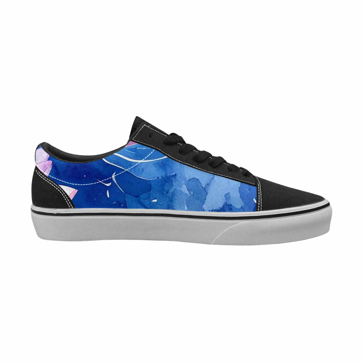 WOMEN'S Water Lilies Impressionist Canvas Lace-Up Dark Academia Sneakers