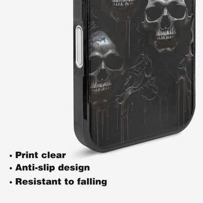 iPhone 16 Case — Grey Dark Black And Grey Tones, Custom Made Phone Cover