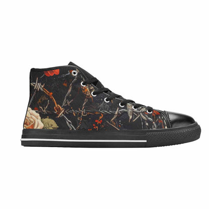 MEN'S Barbed Wire Chain High Top Canvas Aesthetic Custom Shoes