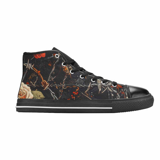 MEN'S Barbed Wire Chain High Top Canvas Aesthetic Custom Shoes