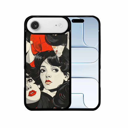 iPhone 17 Air Case — Seamless Repeating Pattern Of Overlapping Retro, Custom Art Phone Cover