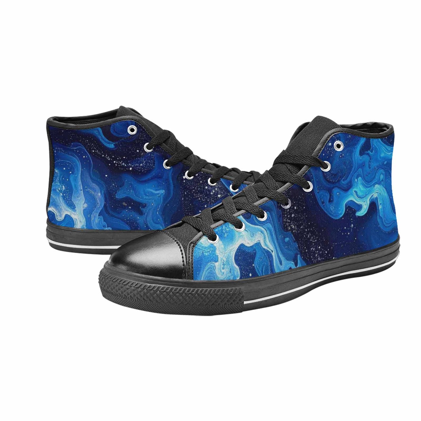 MEN'S Galaxy Art - High Top Canvas Grunge Sneakers