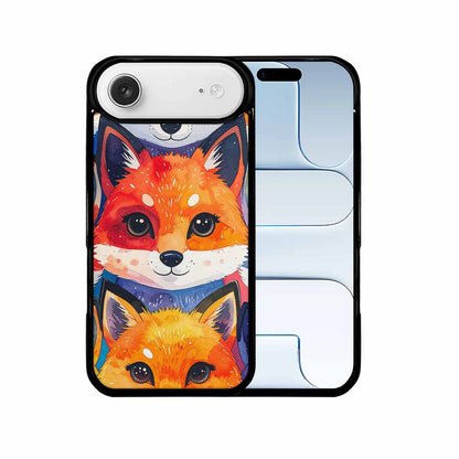 iPhone 17 Air Case — Watercolor Kawaii Fox Faces Watercolor Abstract, Personalized Phone Case