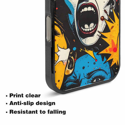 iPhone 15 Pro Max Case — Comic Book Scream Comic Book Scream, Custom Phone Case