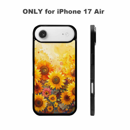 iPhone 17 Air Case — Full Color Vibrant Sunflower Burst Floral, Custom Made Phone Cover