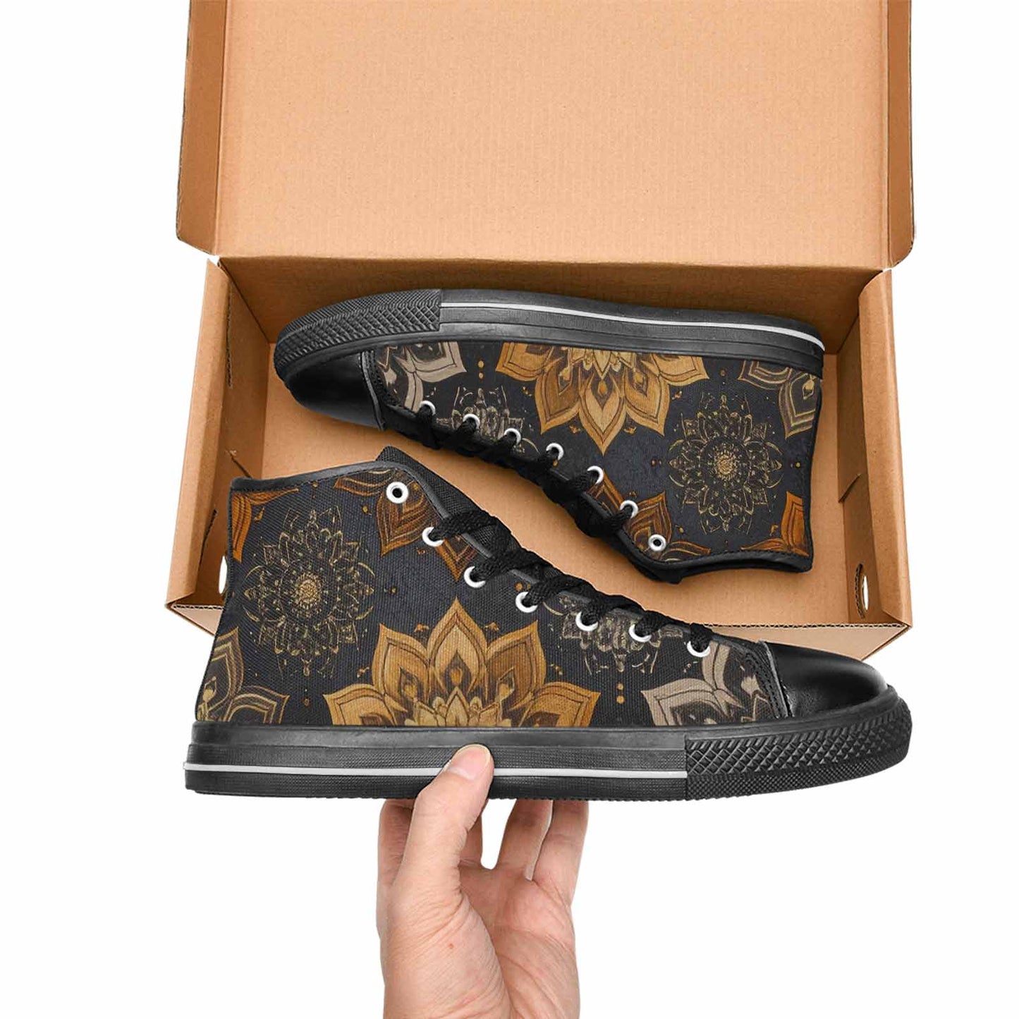 WOMEN'S Mandala High Top Canvas Dreamcore Custom Shoes