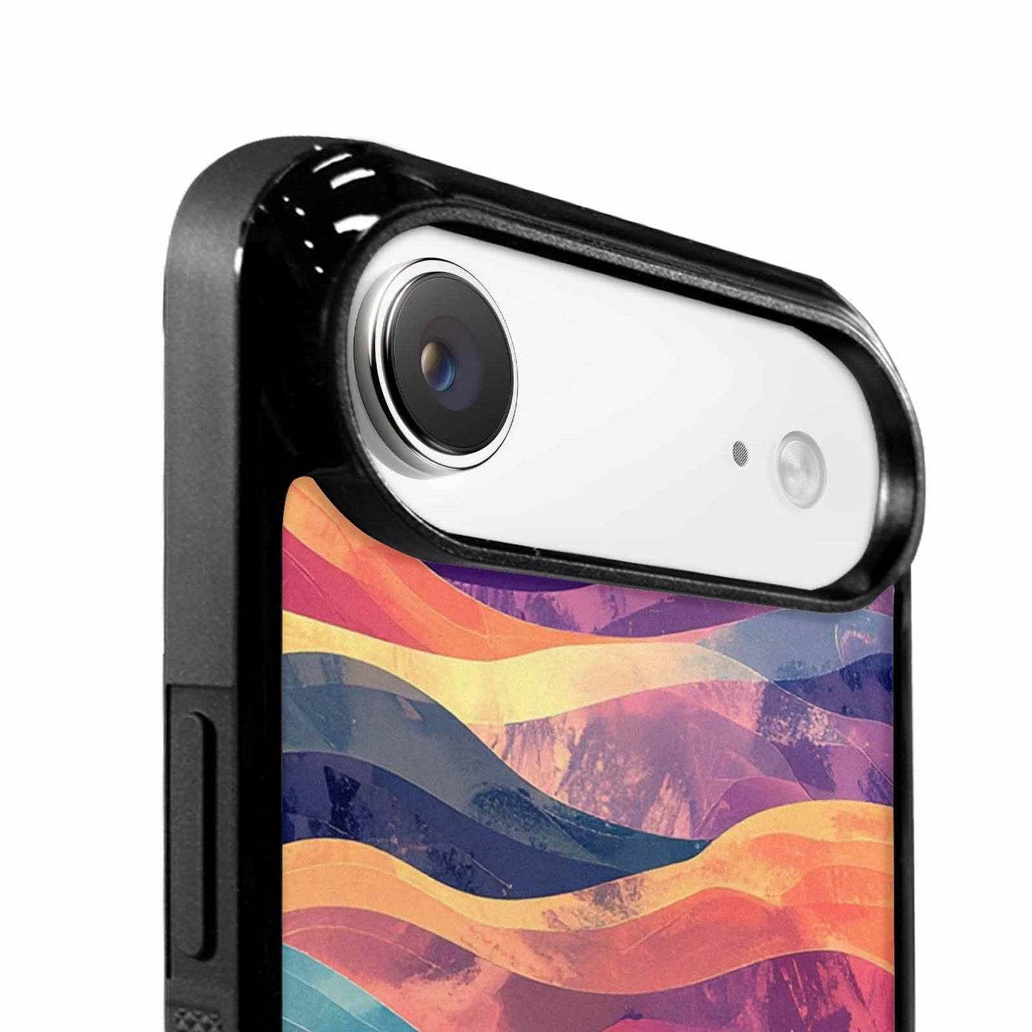 iPhone 17 Air Case — Glowing Camo Wave Camo, Custom Phone Case