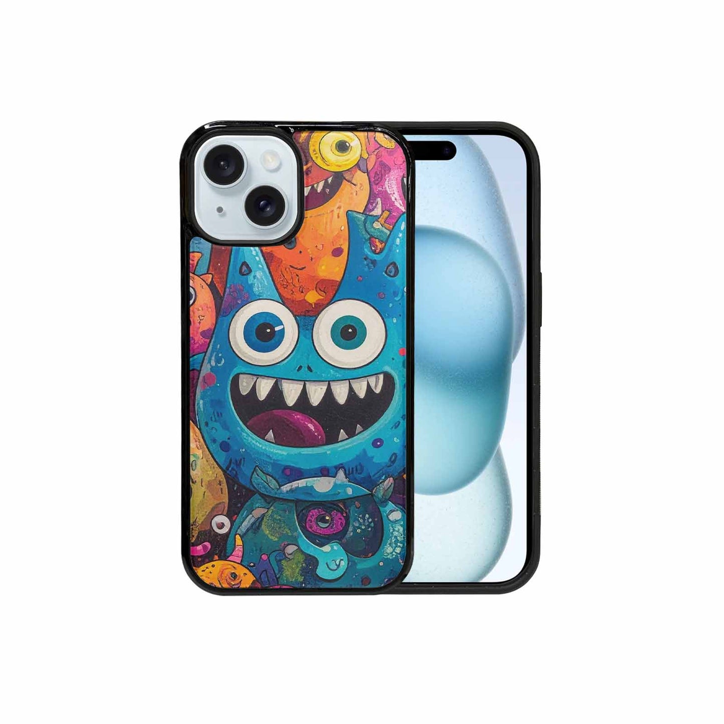 iPhone 15 Case — Goofy Cartoon Monster, Custom Print Case Cover