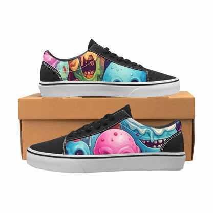WOMEN'S Ice Cream Monsters  Lace-Up Canvas Vivid Sneakers