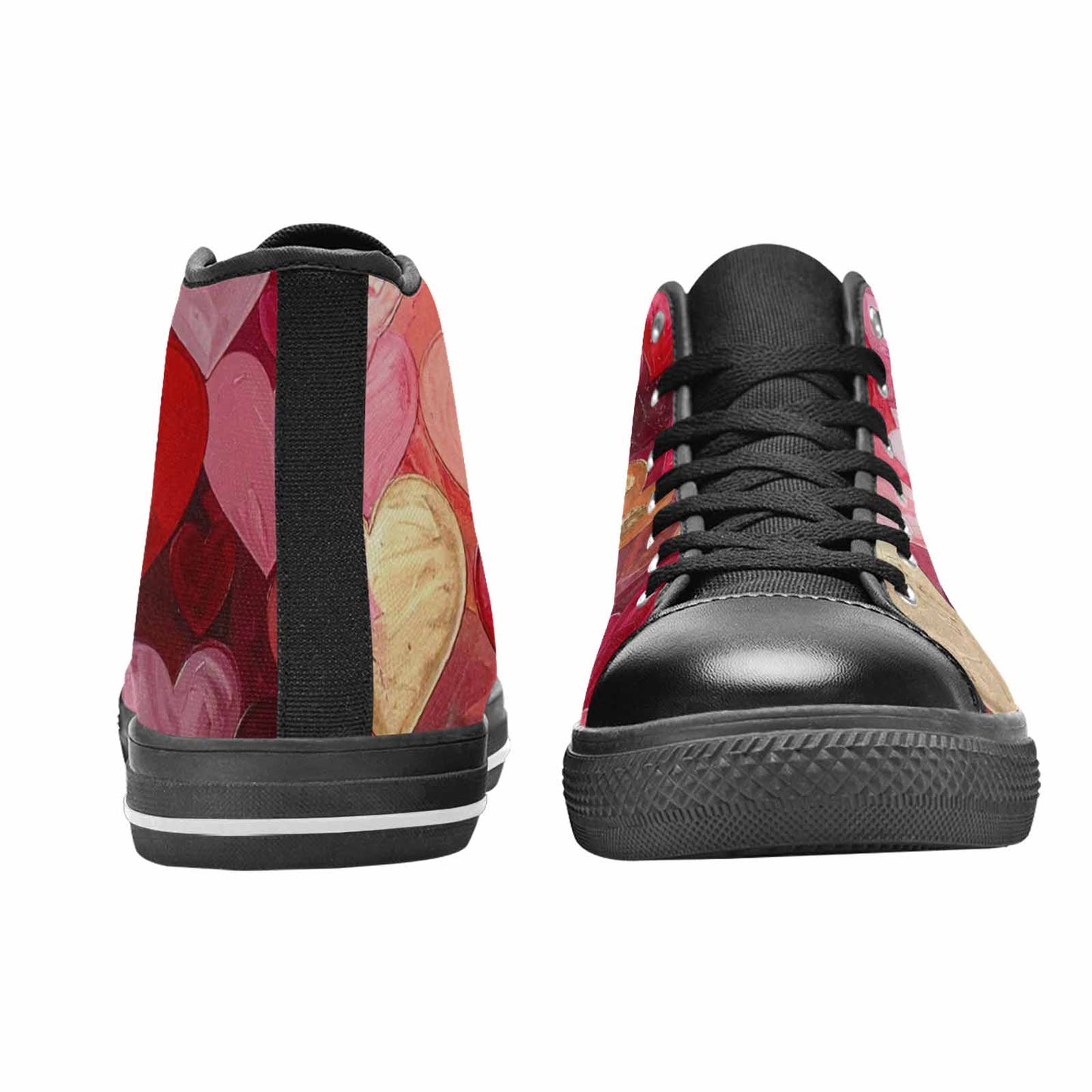 WOMEN'S No Words Or High Top Canvas Cottagecore Custom Sneakers