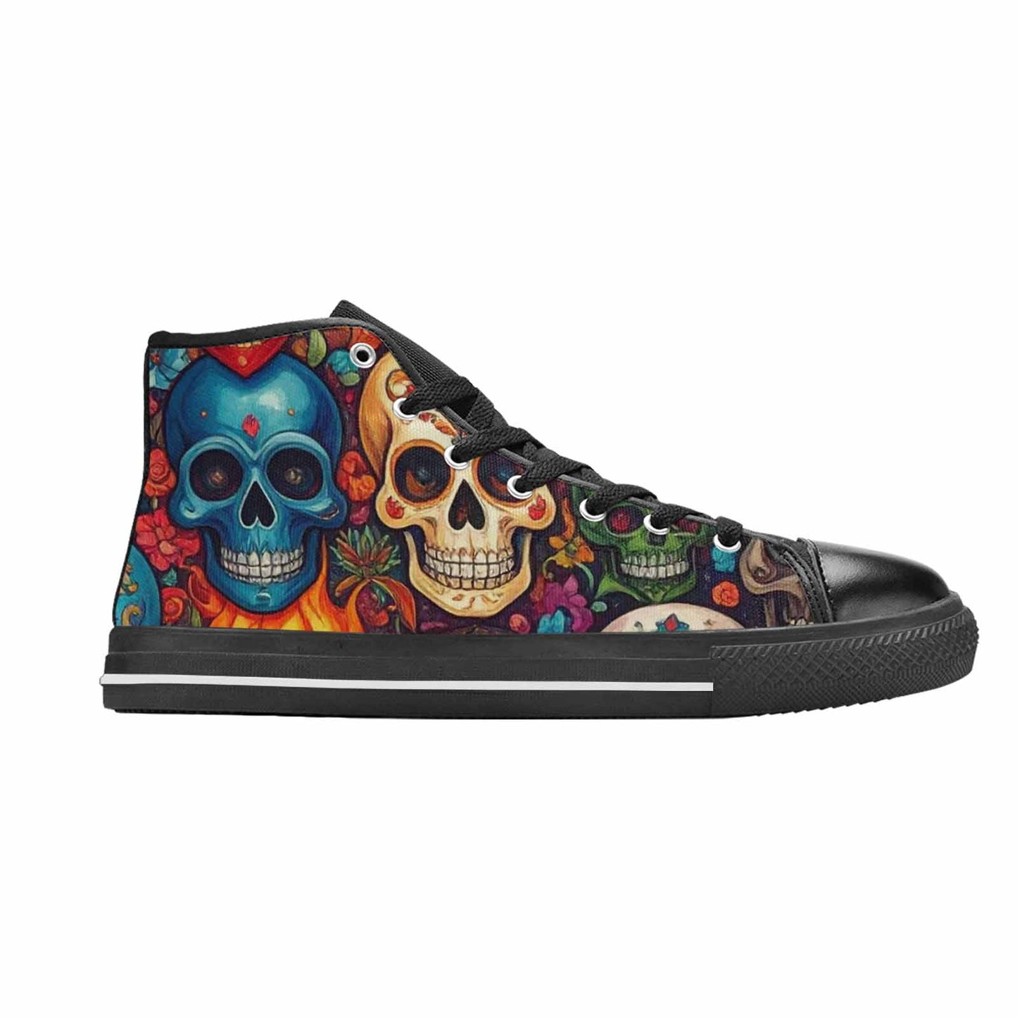 MEN'S Skull High Top Canvas Aesthetic Sneakers