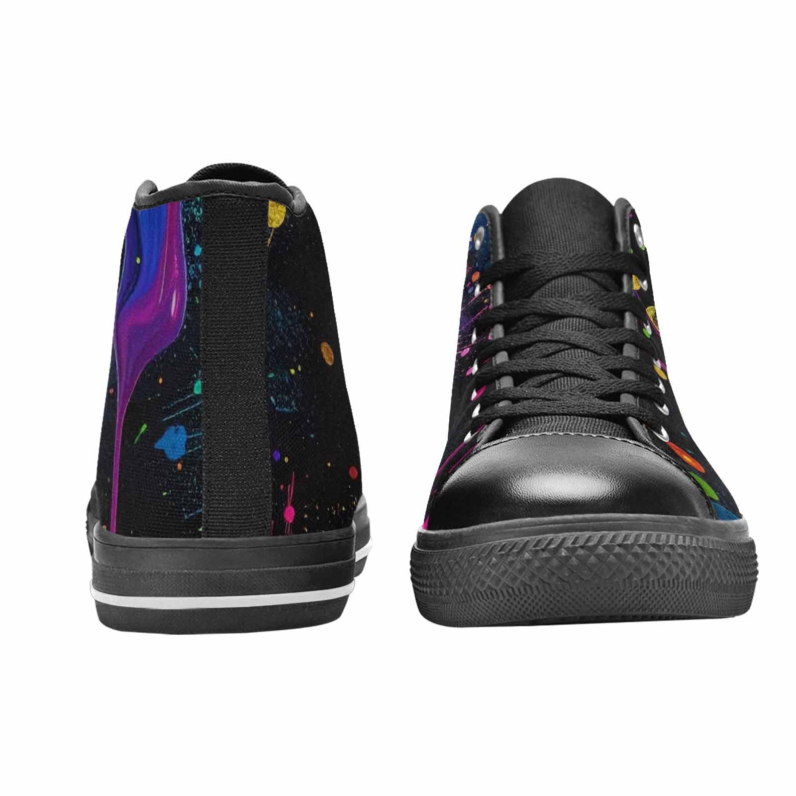 MEN'S Paint Splatter High Top Canvas Surreal Sneakers