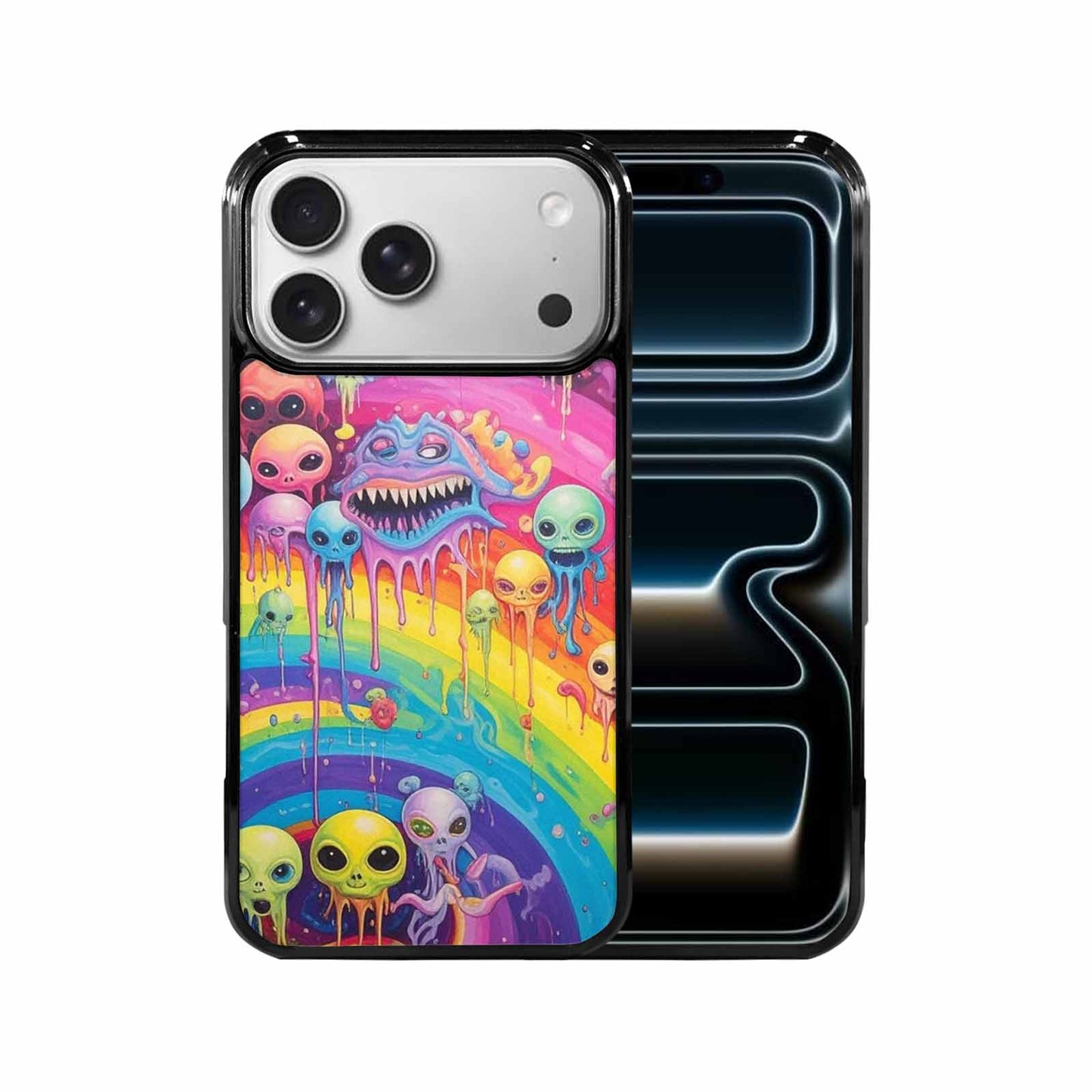 iPhone 17 Pro Max Case — Aliens Tie Dyemelting Aliens Tie Dye, Personalized Phone Case