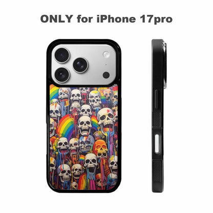 iPhone 17 Pro Case — Rainbow From Skulls Mouth Skulls Gothic, Custom Designed Case Cover