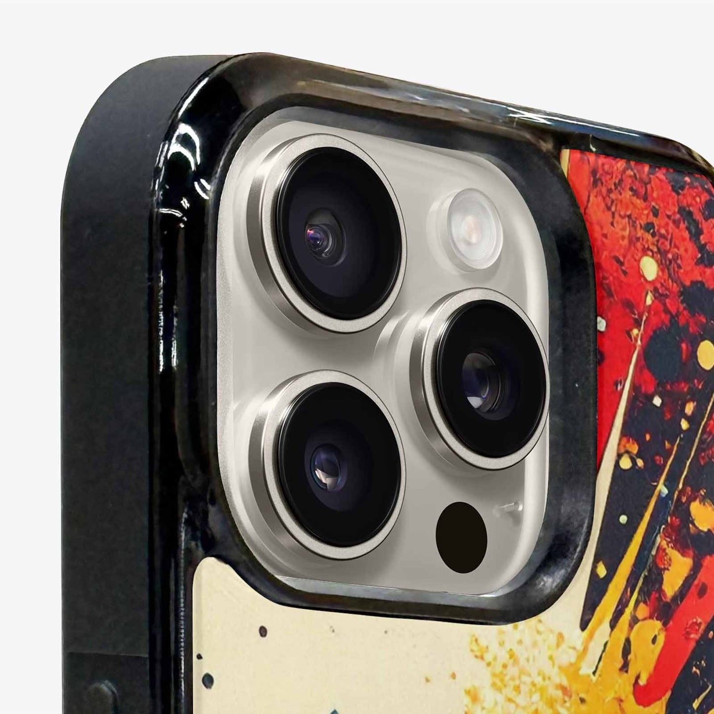 iPhone 15 Pro Max Case — Comic Halftone Comic Bursts Pattern Hundreds, Personalized Phone Case