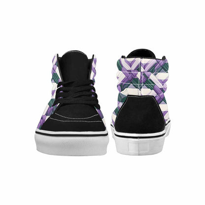 WOMEN'S Genderqueer Flag Color High Top Canvas Aesthetic Sneakers