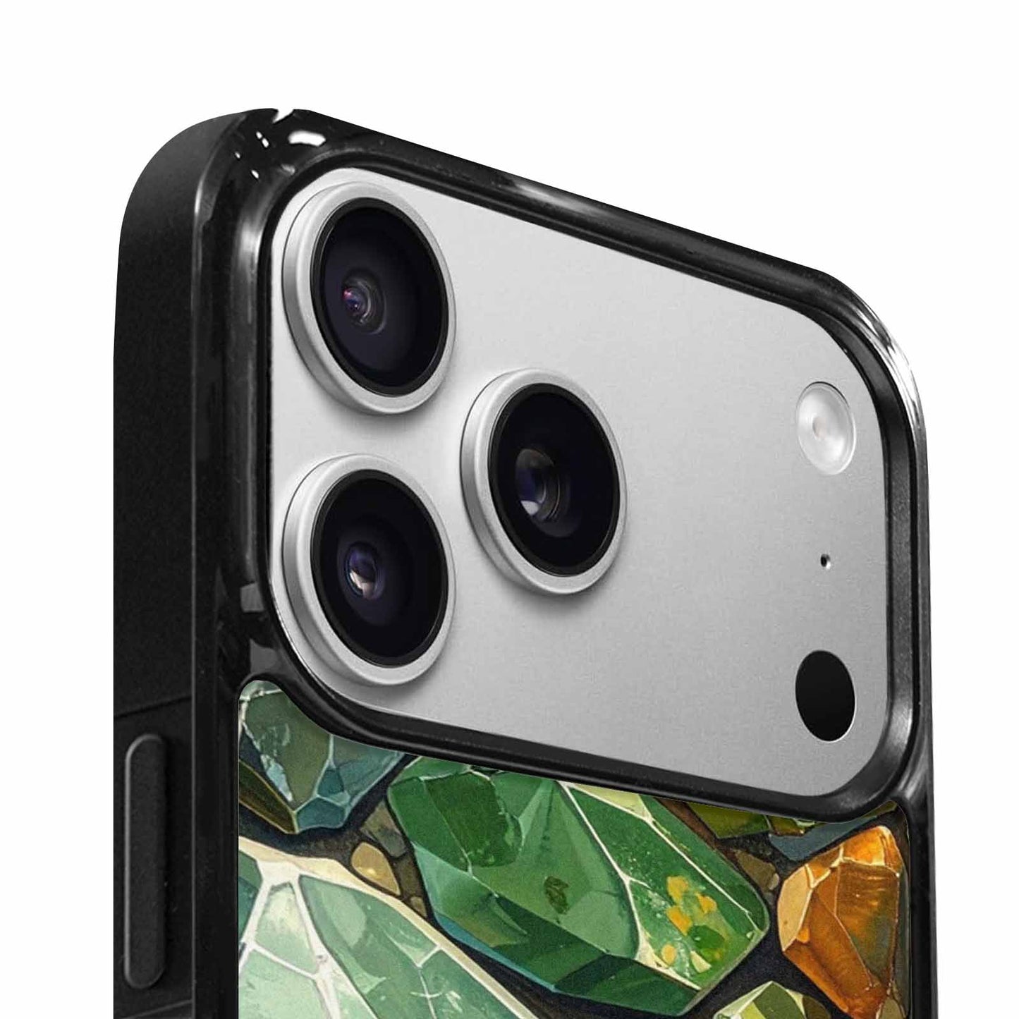 iPhone 17 Pro Max Case — Glossy Reptile Crystal Original Art, Custom Made Phone Cover