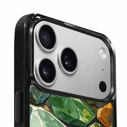 iPhone 17 Pro Max Case — Glossy Reptile Crystal Original Art, Custom Made Phone Cover