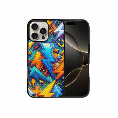 iPhone 16 Pro Max Case — Lightning Bolt Storm Pattern Hundreds Of, Original Design Phone Case
