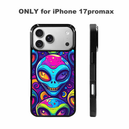 iPhone 17 Pro Max Case — Alien Ufo Cartoon Art Alien Scifi, Original Design Phone Case