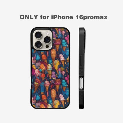 iPhone 16 Pro Max Case — Ice Cream Motif Ice Cream Motifs, Customized Protective Case