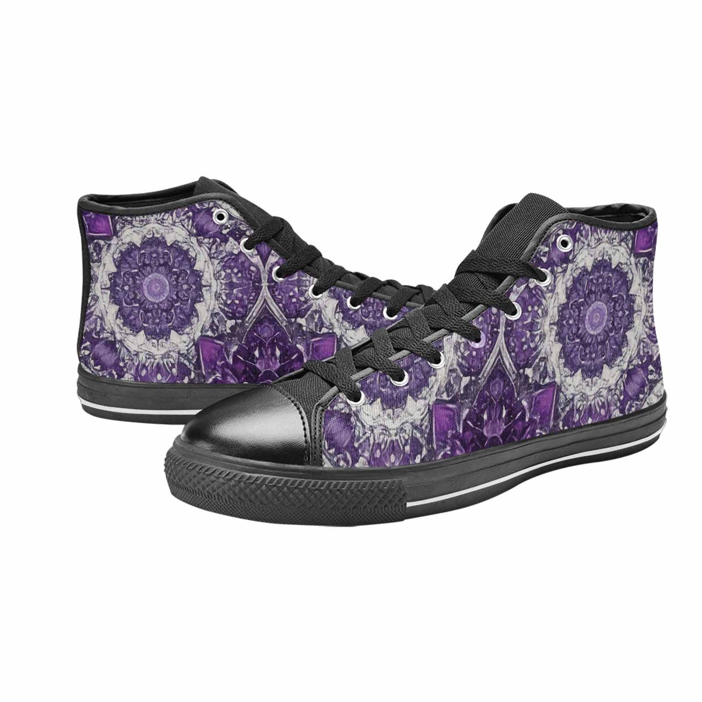 MEN'S Mandala High Top Canvas Grunge Custom Shoes