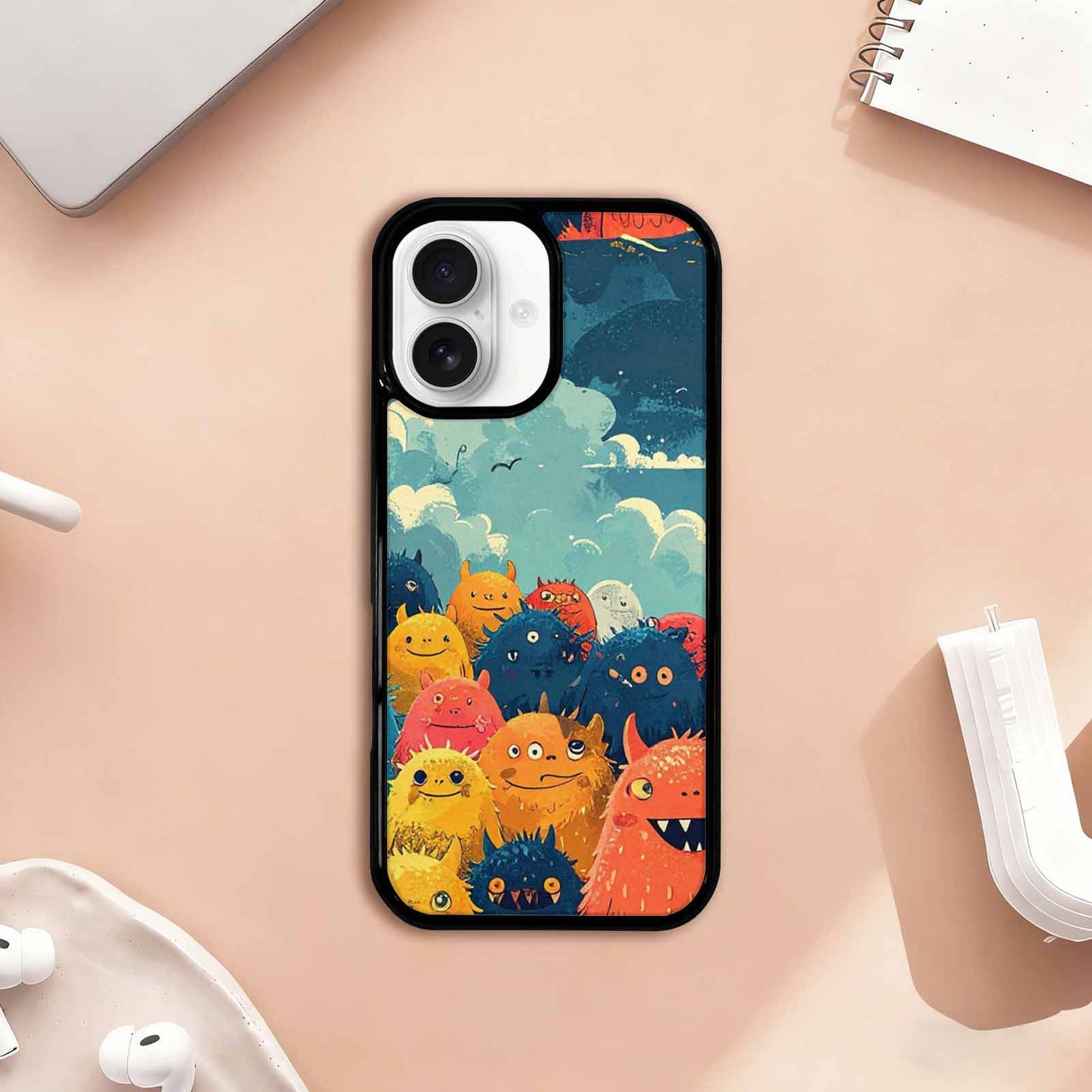 iPhone 17 Case — Vintage Monsters Lighthouse Retro Vintage, Custom Designed Case Cover