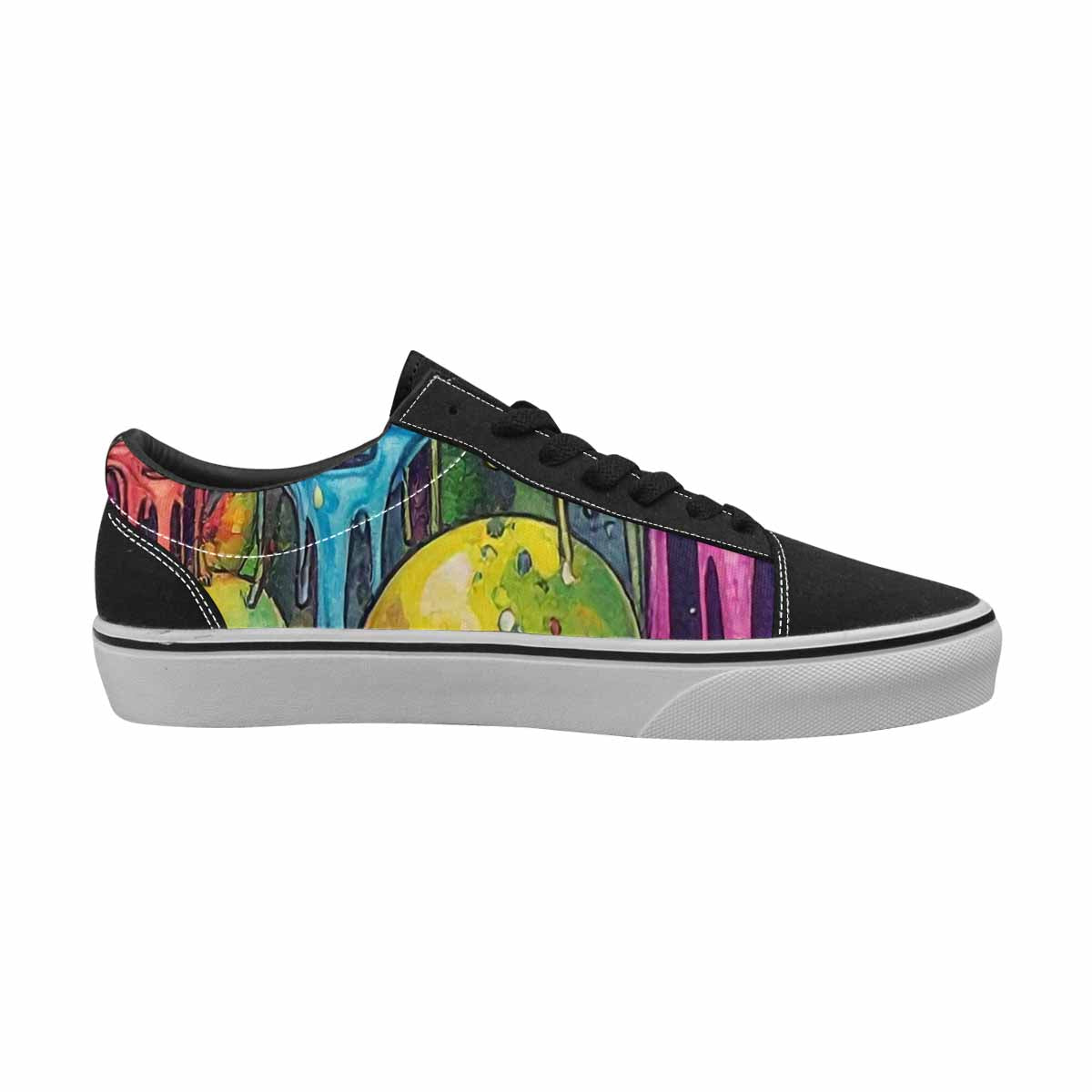 WOMEN'S Melting Aliens Lace-Up Canvas Dreamlike Custom Shoes