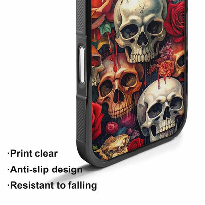 iPhone 17 Case — Skulls And Rosesmelting Skulls A Gothic, Custom Art Phone Cover
