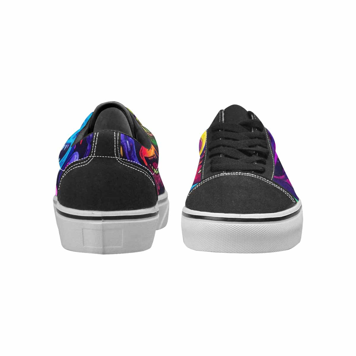 WOMEN'S Ice Cream Monsters  Lace-Up Canvas Neon Fantasy Shoes