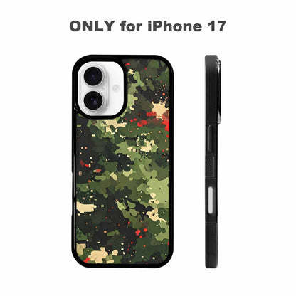 iPhone 17 Case — Small Military Camouflage Blotch Camo, Custom Print Case Cover