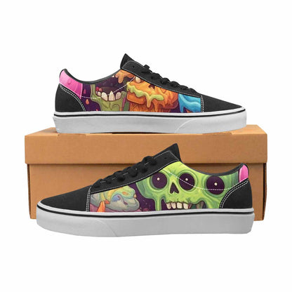 WOMEN'S Ice Cream Monsters  Lace-Up Canvas Vivid Custom Sneakers
