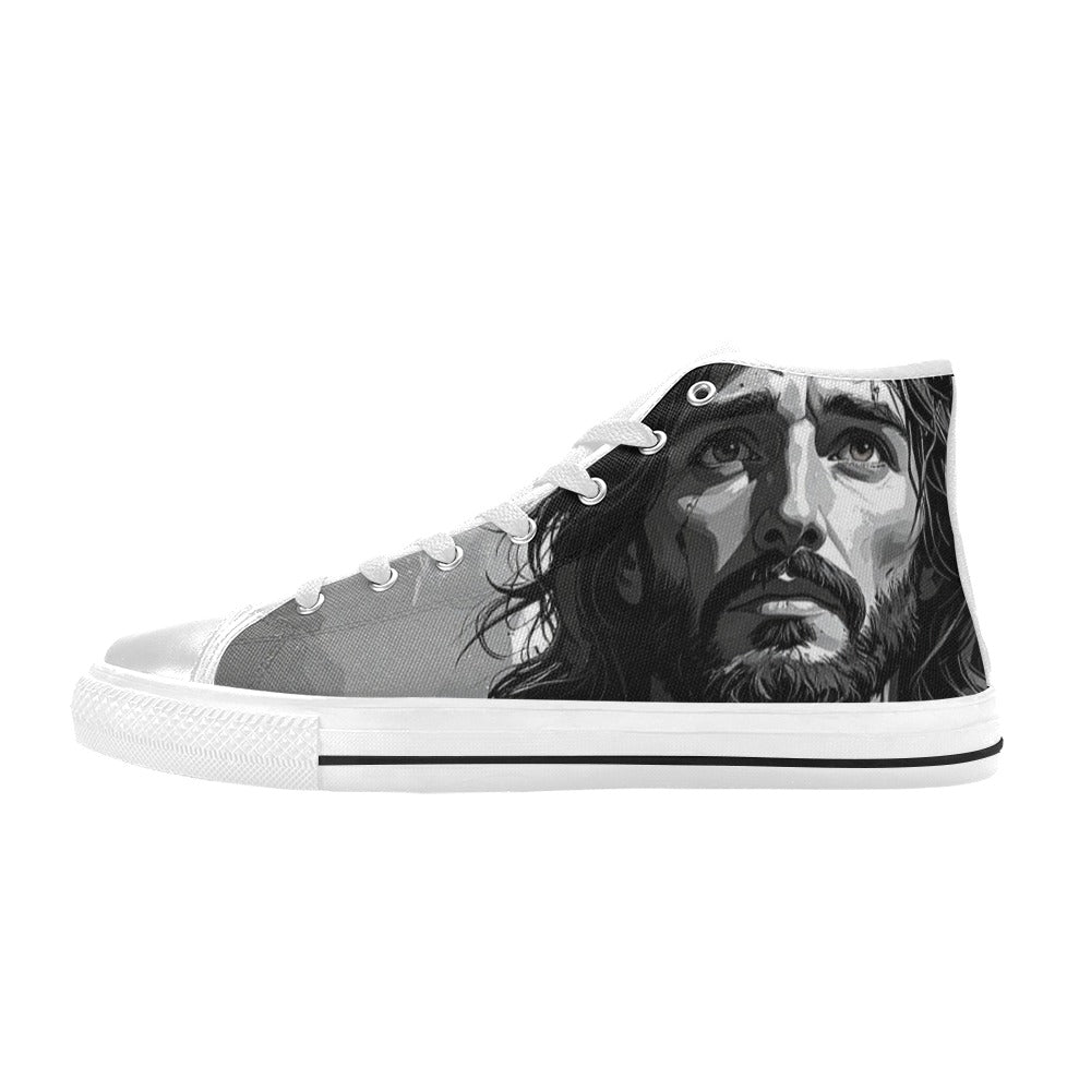 WOMEN'S Jesus_Ht_04 High Top Canvas Surreal Custom Sneakers