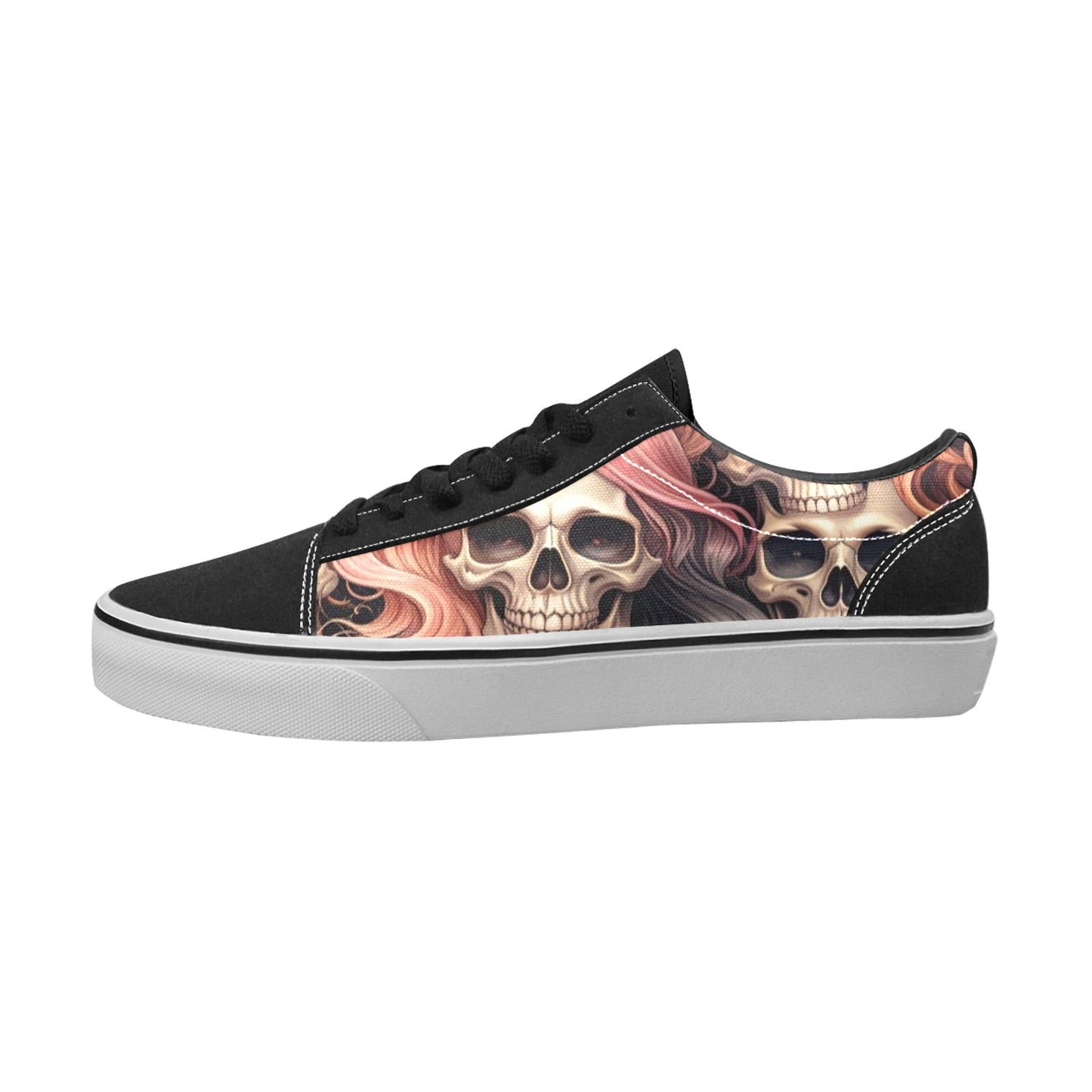 MEN'S Dark Feminine Flowing Hair Low Top Skateboarding Y2K Custom Sneakers