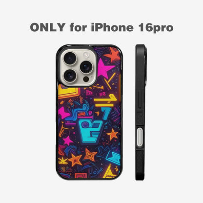 iPhone 16 Pro Case — 80s Retro Motif 80s Retro Motifs, Personalized Phone Case