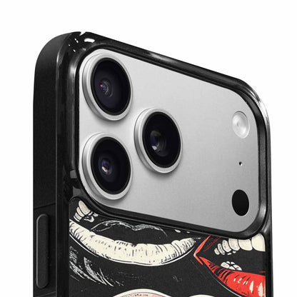 iPhone 17 Pro Max Case — Googly Cartoon Mouths Cartoon Cute, Custom Printed Phone Case