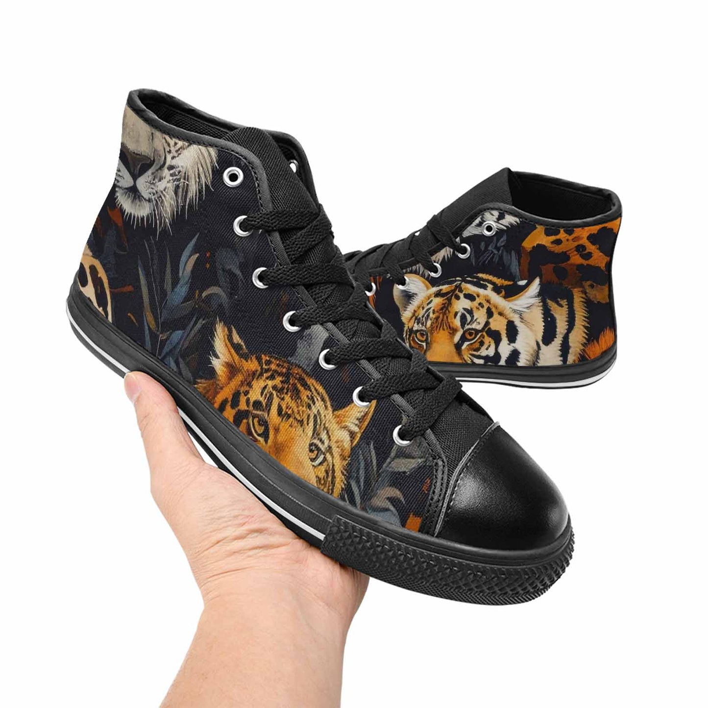 MEN'S Animal Print High Top Canvas Y2K Custom Sneakers