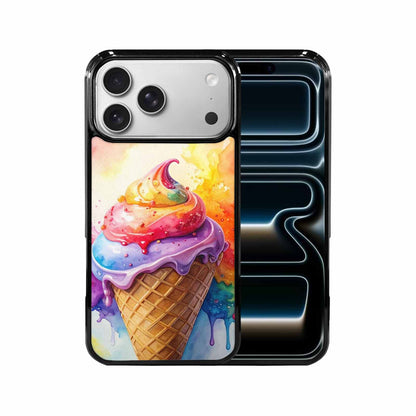 iPhone 17 Pro Max Case — Melting Icecream Collage Original Art, Personalized Phone Case
